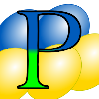 Logo de ProgramaMe con los colores de la bandera de Ucrania